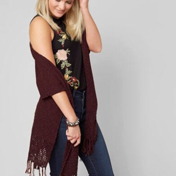 DAYTRIP Fringed Sweater Vest - OS - Picture 2 of 7